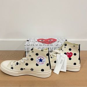 Converse Chuck Taylor All-Star Comme Des Garcons Sneakers Beige/black polkadot